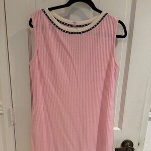 VIntage St. John Collection Knit Pink Shift Dress Size 8